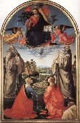 Domenicho Ghirlandaio Christus in der Gloriole mit den Heiligen Bendikt,Romuald,Attinea und Grecinana Spain oil painting artist
